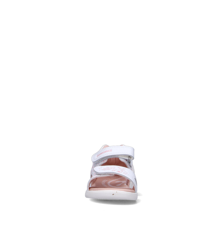 BIOMECANICS Sandalo bimba bianco in pelle