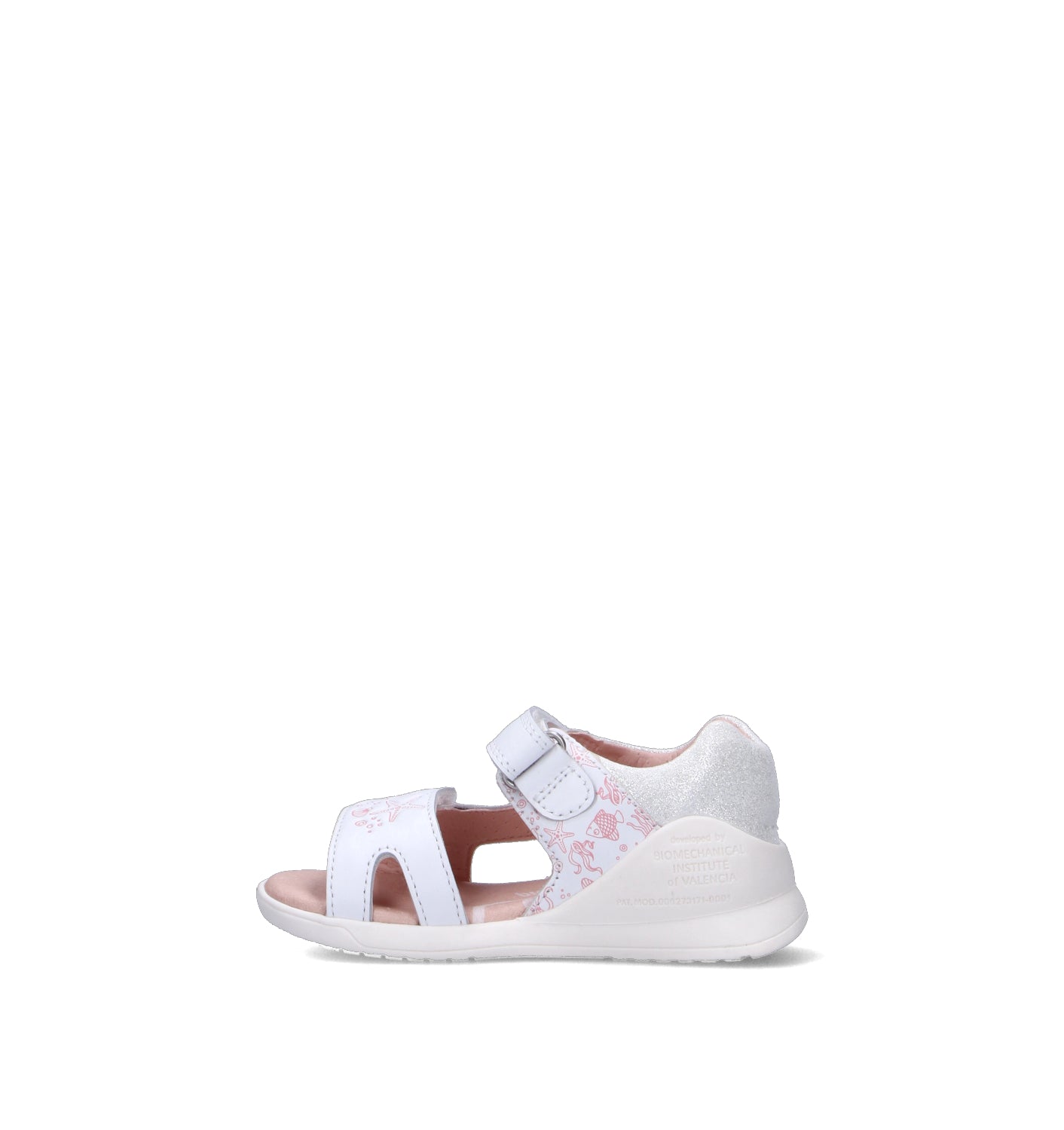 BIOMECANICS Sandalo bimba bianco in pelle