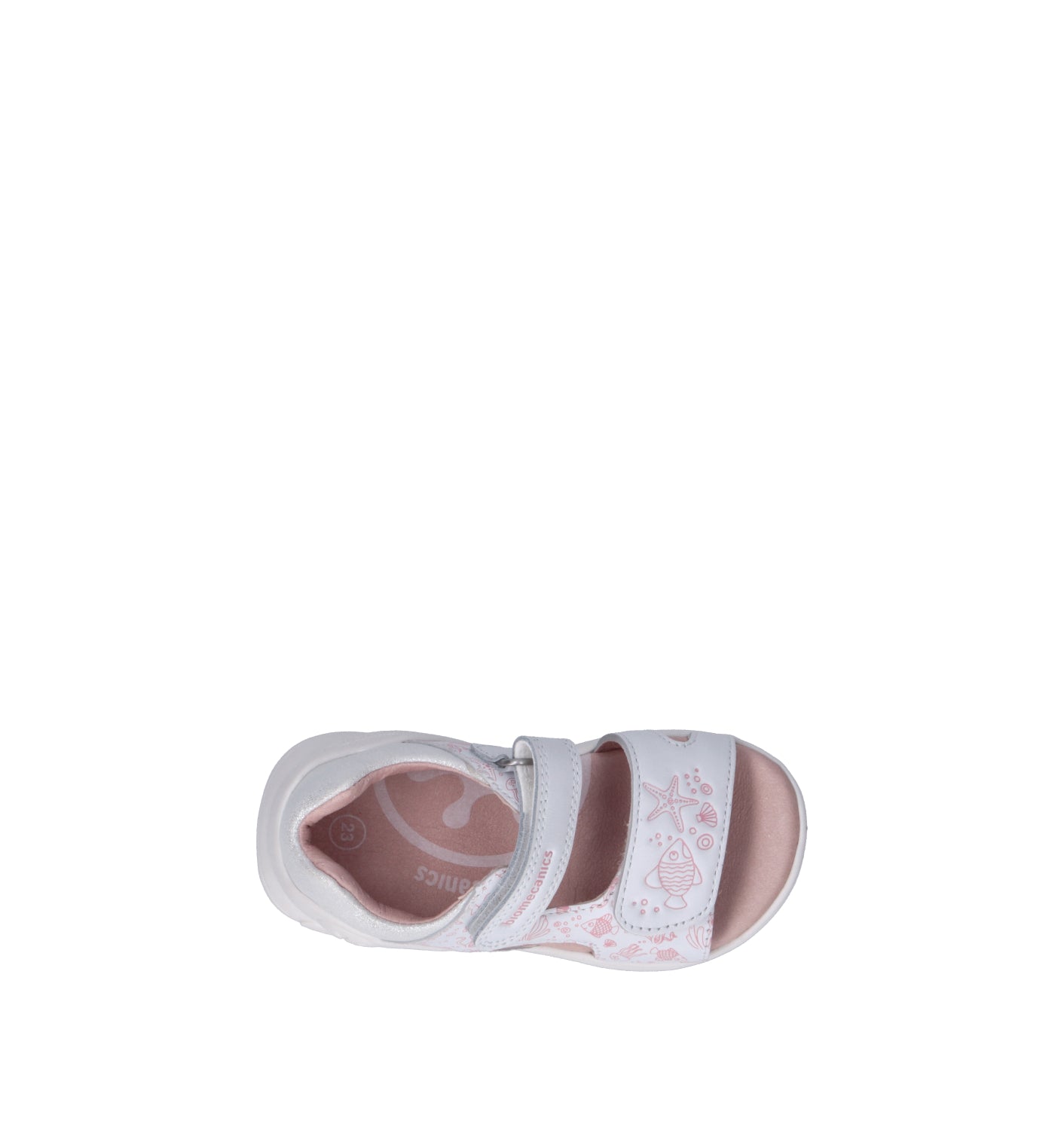 BIOMECANICS Sandalo bimba bianco in pelle