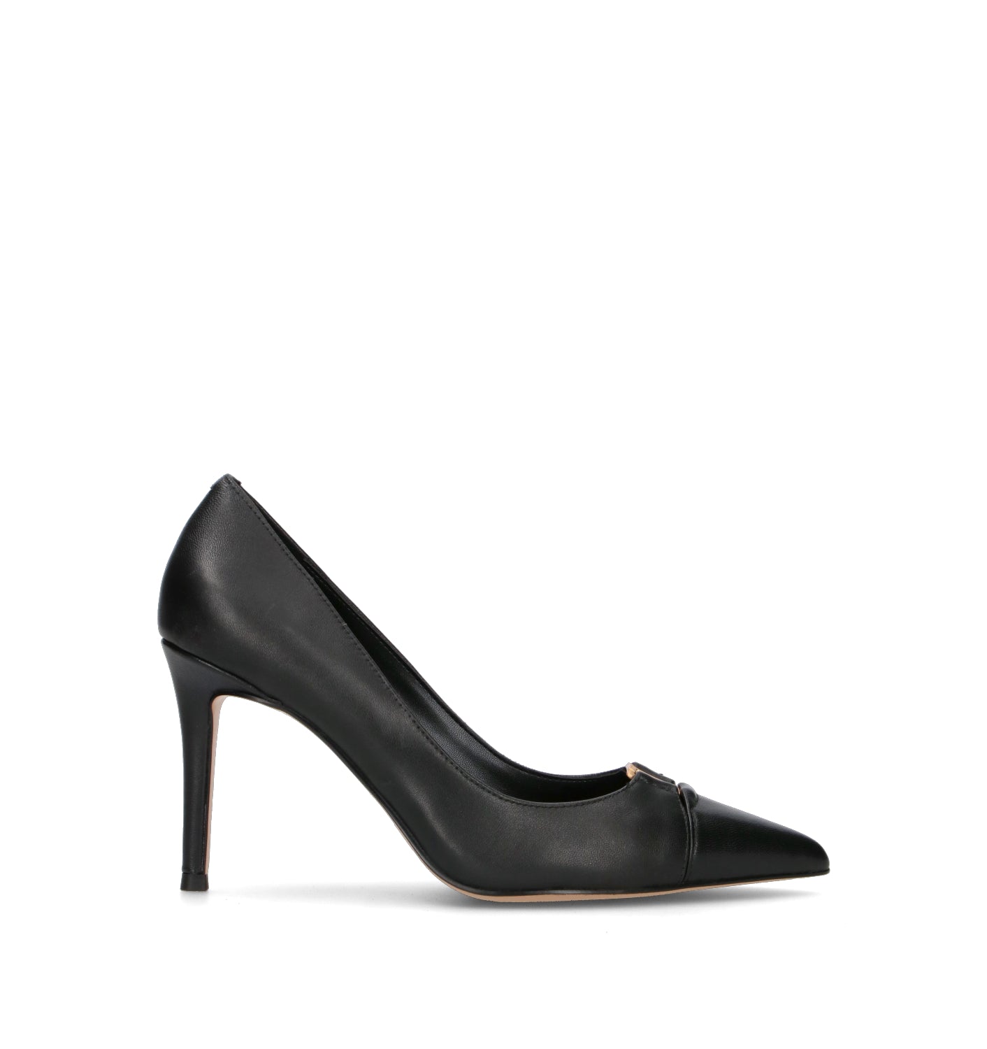 TWIN SET-SIMONA BARBIERI Décolleté donna nero in pelle