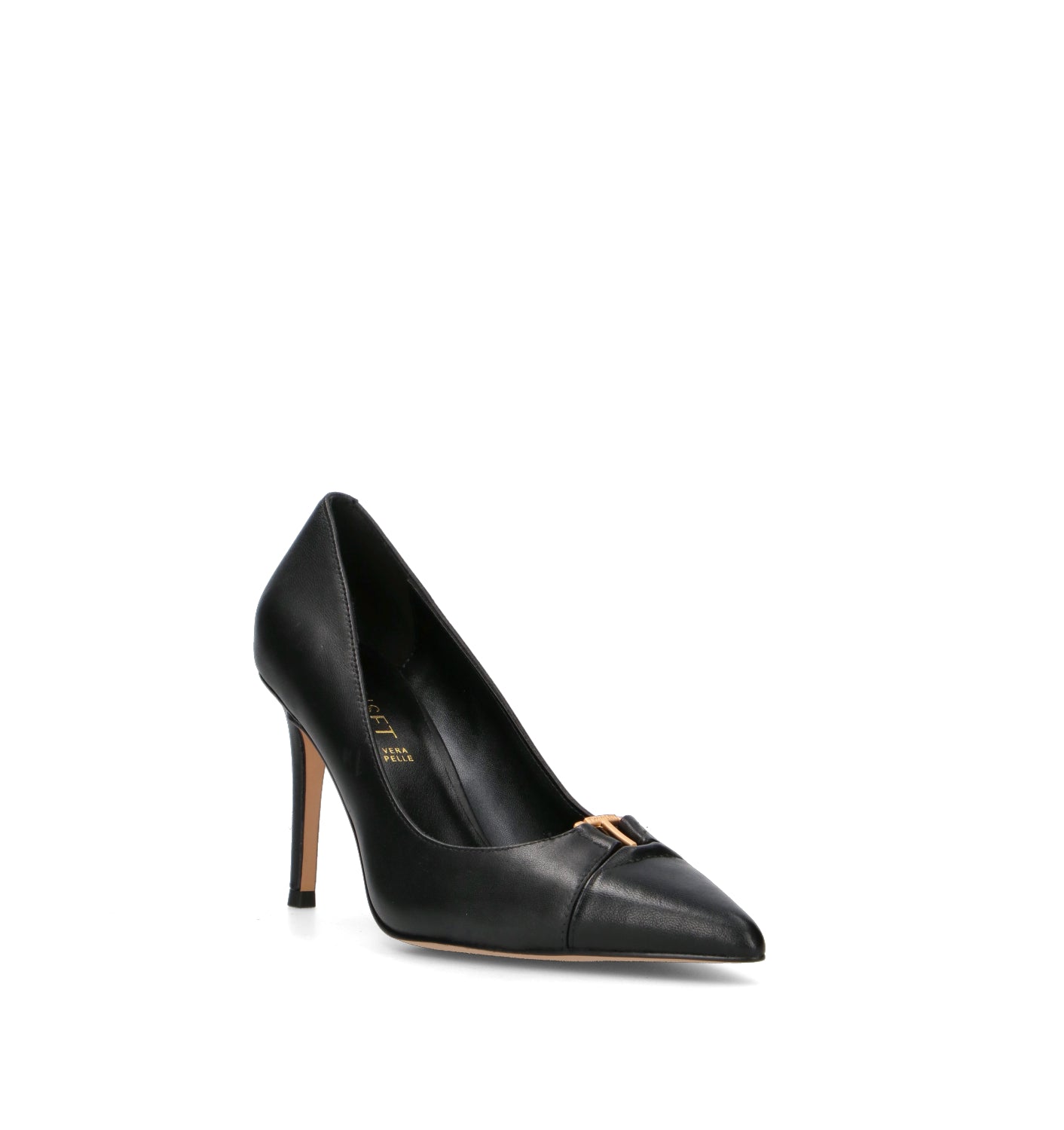 TWIN SET-SIMONA BARBIERI Décolleté donna nero in pelle