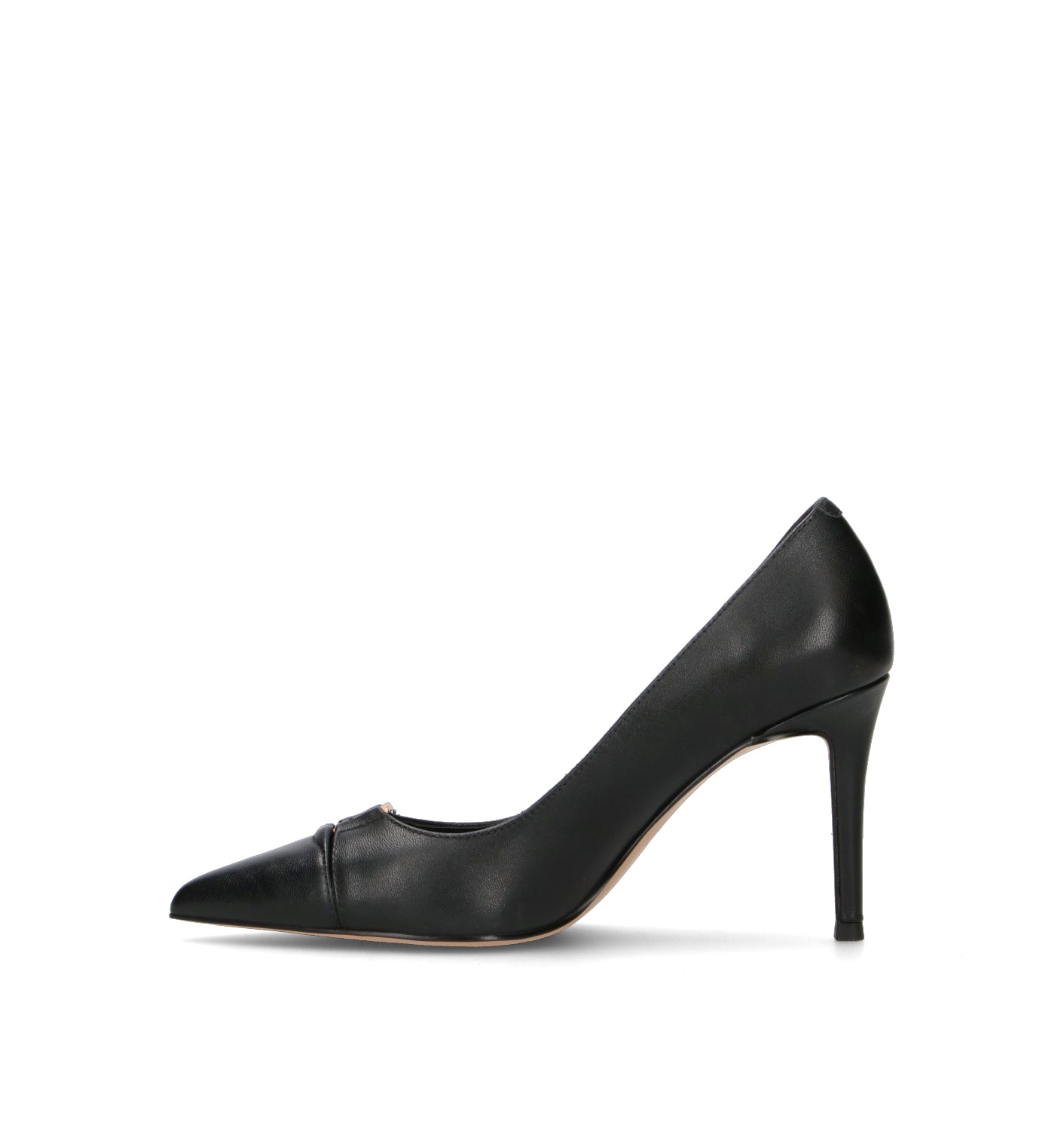 TWIN SET-SIMONA BARBIERI Décolleté donna nero in pelle