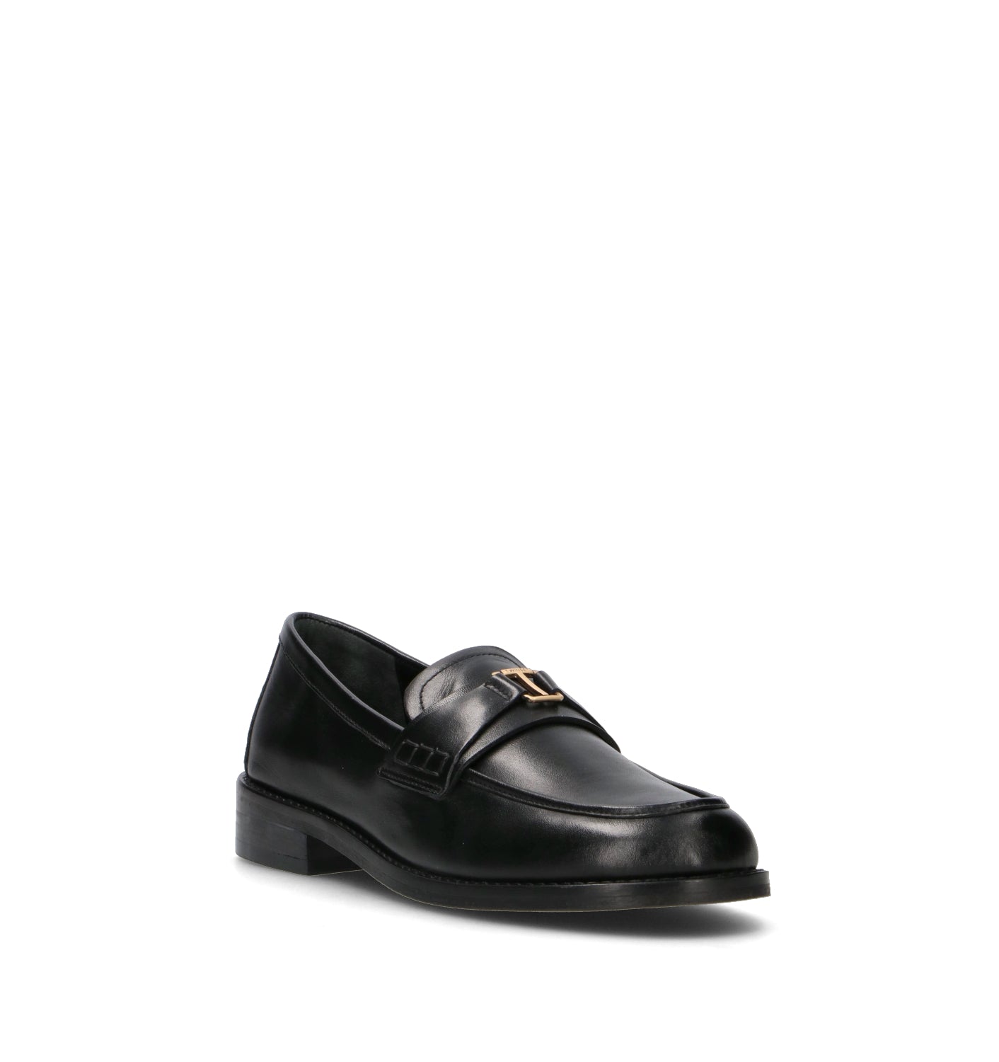 TWIN SET-SIMONA BARBIERI Mocassino donna nero in pelle