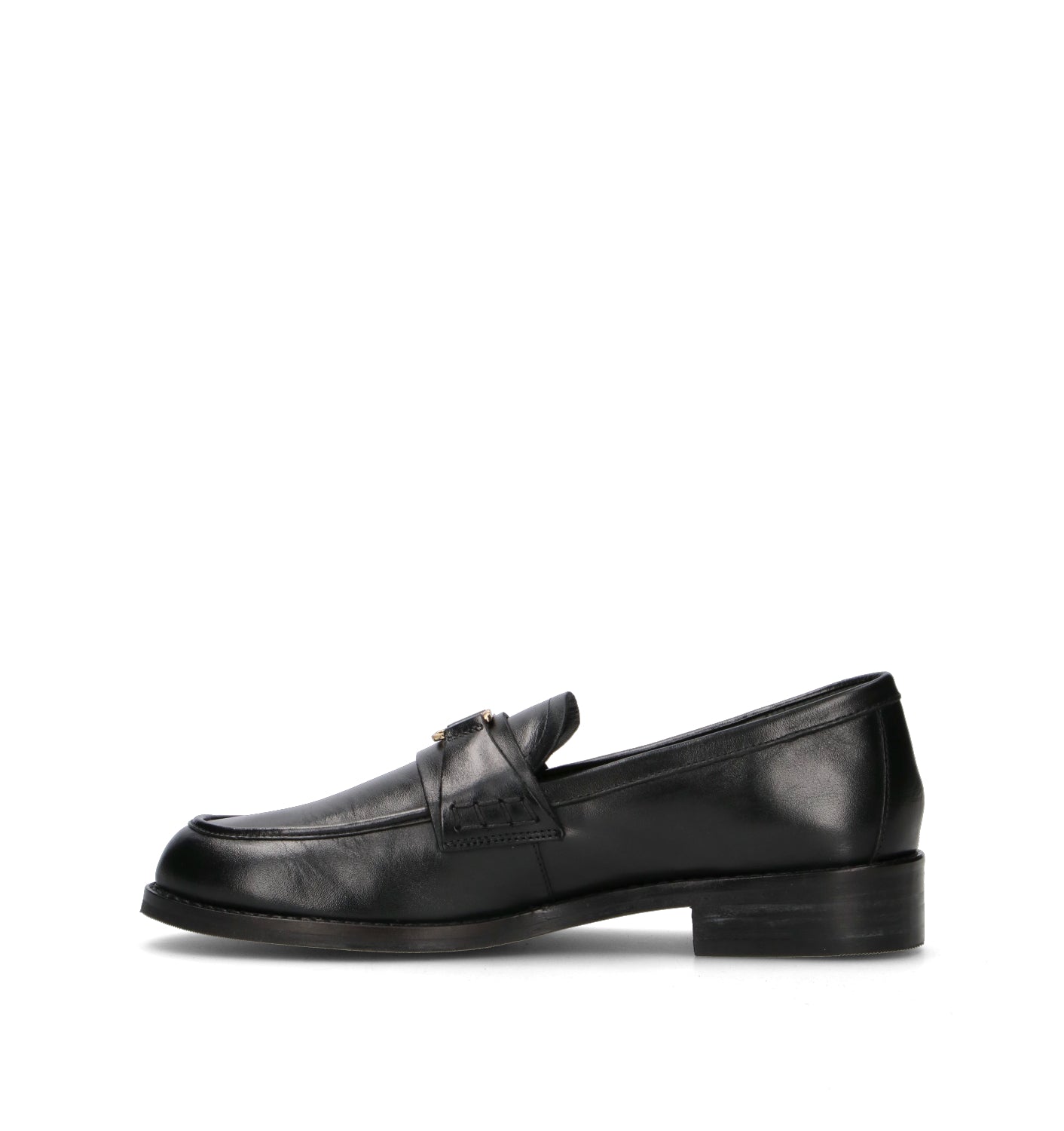 TWIN SET-SIMONA BARBIERI Mocassino donna nero in pelle