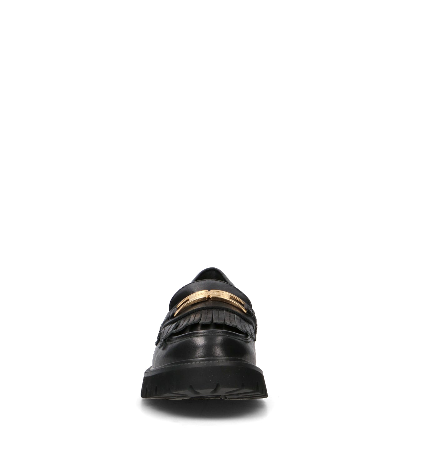 TWIN SET-SIMONA BARBIERI Mocassino donna nero in pelle