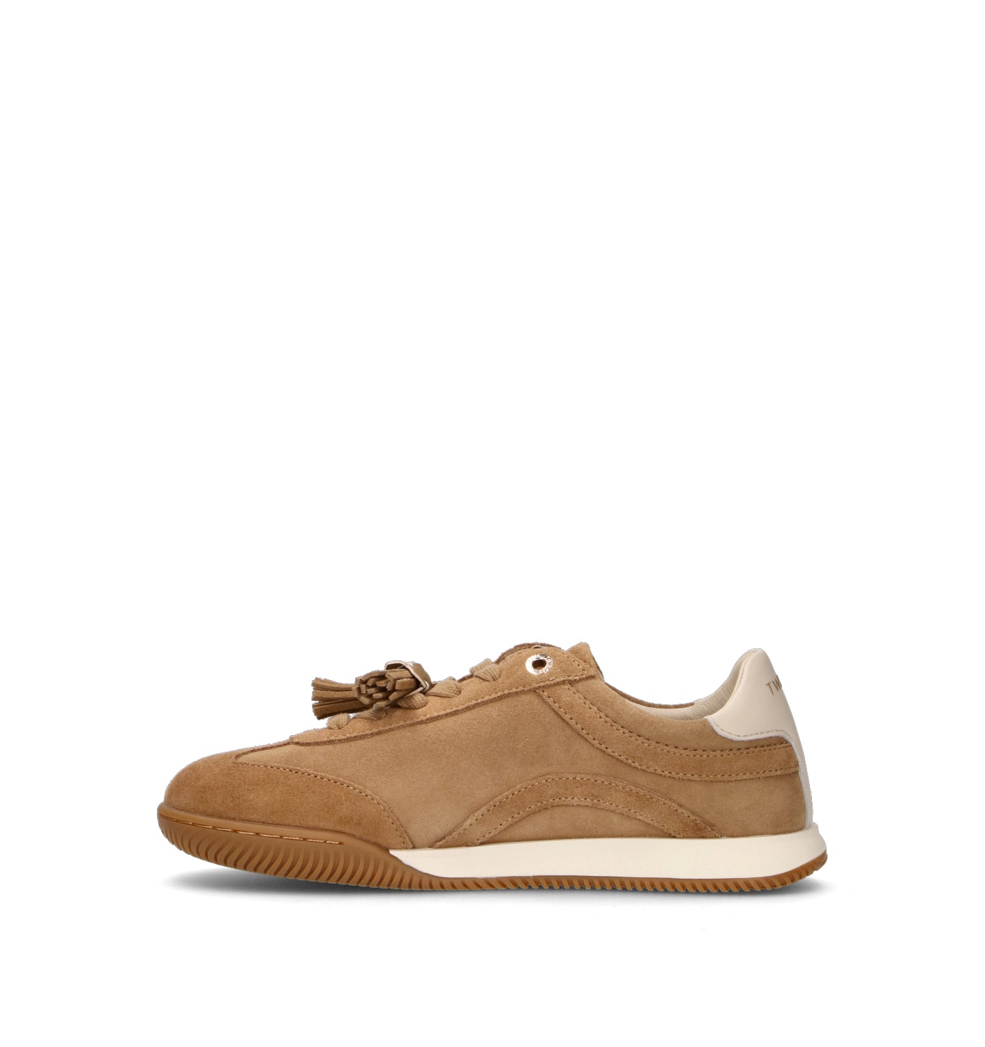 TWIN SET-SIMONA BARBIERI Sneaker donna beige in suede