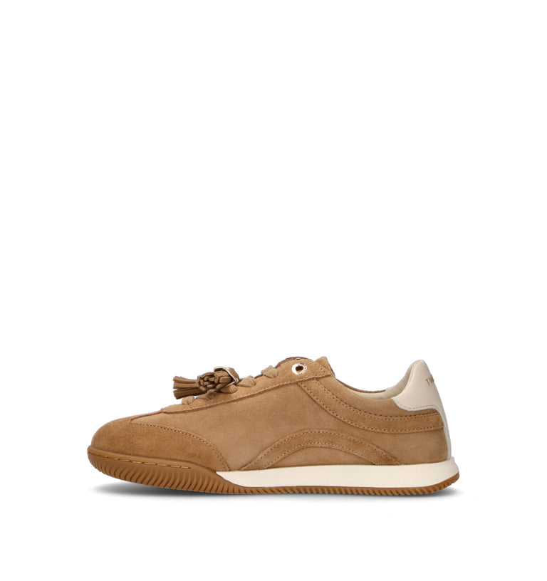 TWIN SET-SIMONA BARBIERI Sneaker donna beige in suede