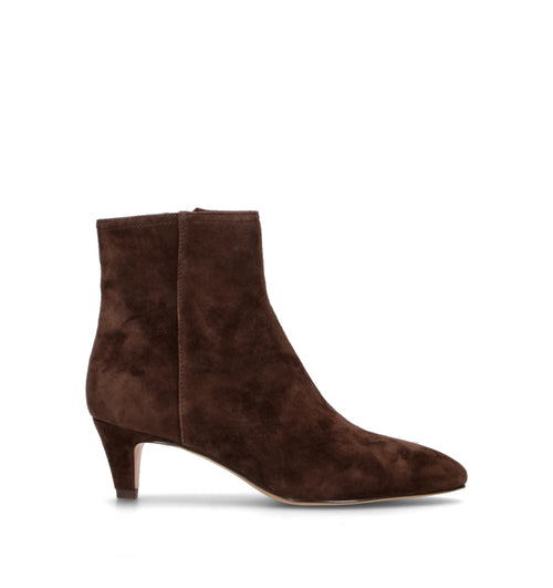 TWIN SET-SIMONA BARBIERI Tronchetto donna marrone in suede