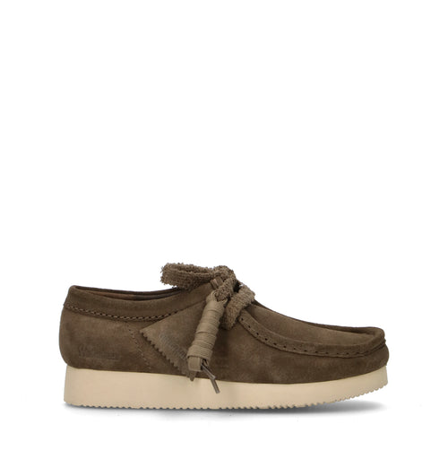 CLARKS EVO WALLABEE LITE Mocassino donna verde in suede