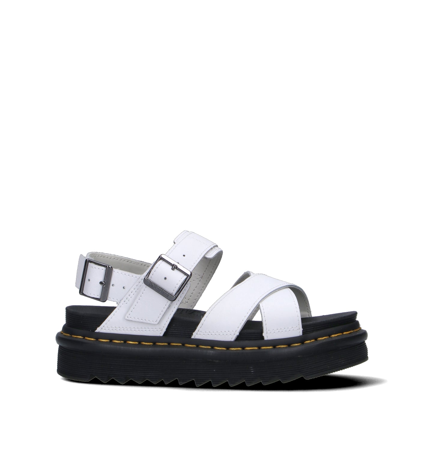 DR. MARTENS Sandalo donna bianco in pelle