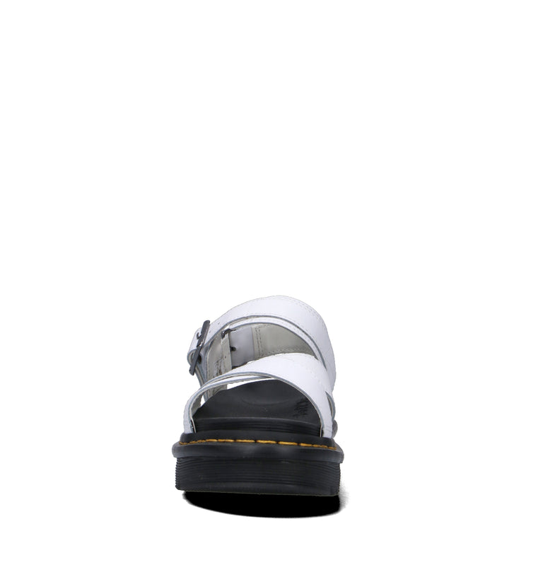 DR. MARTENS Sandalo donna bianco in pelle