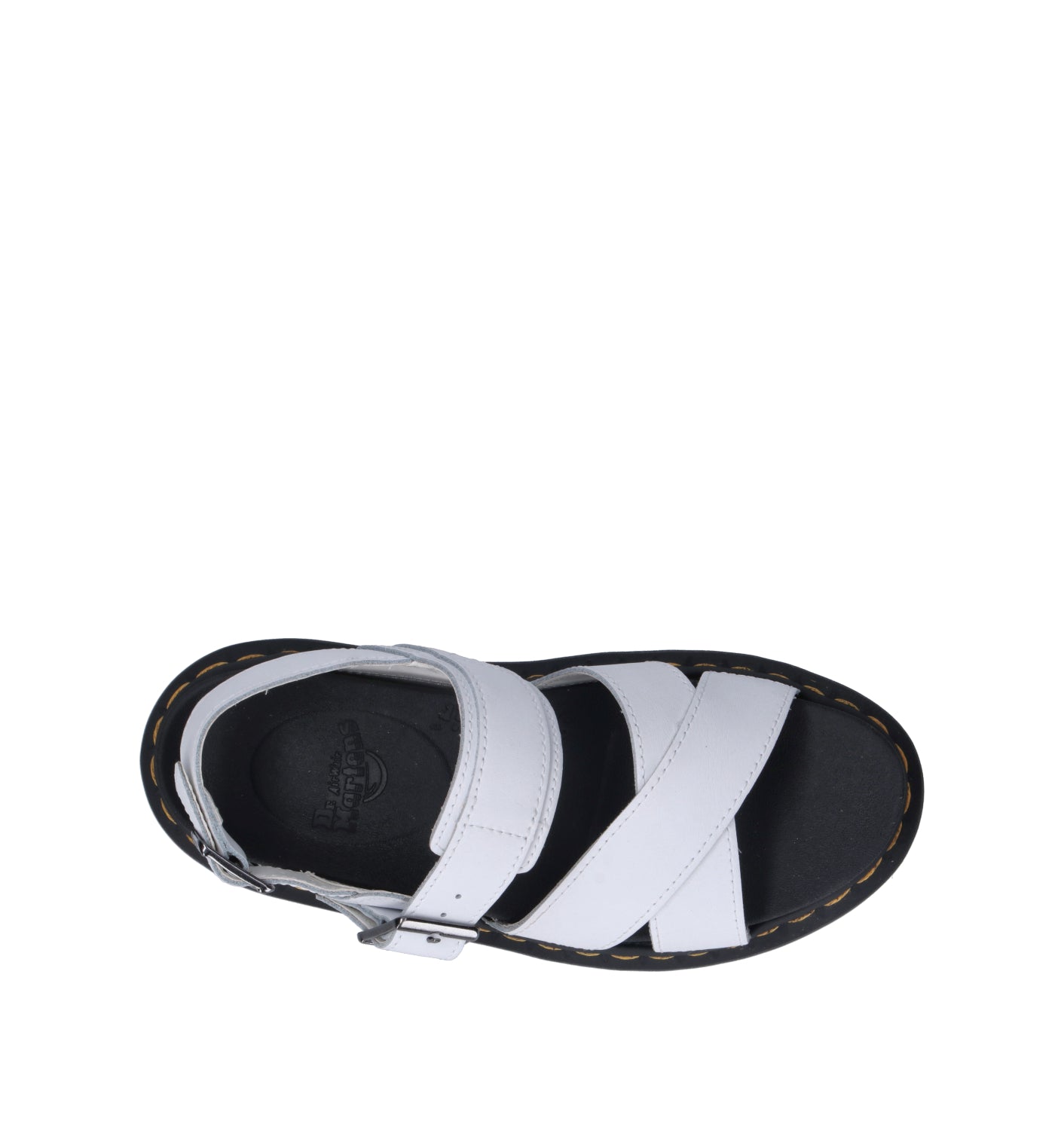 DR. MARTENS Sandalo donna bianco in pelle