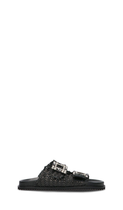 GRAFIA Ciabatta donna nera in pelle