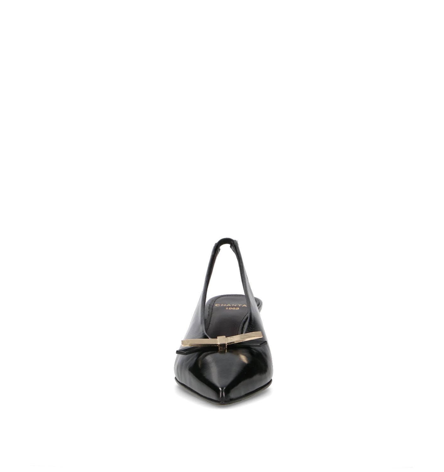 CHANTAL 1962 Slingback donna nera in pelle