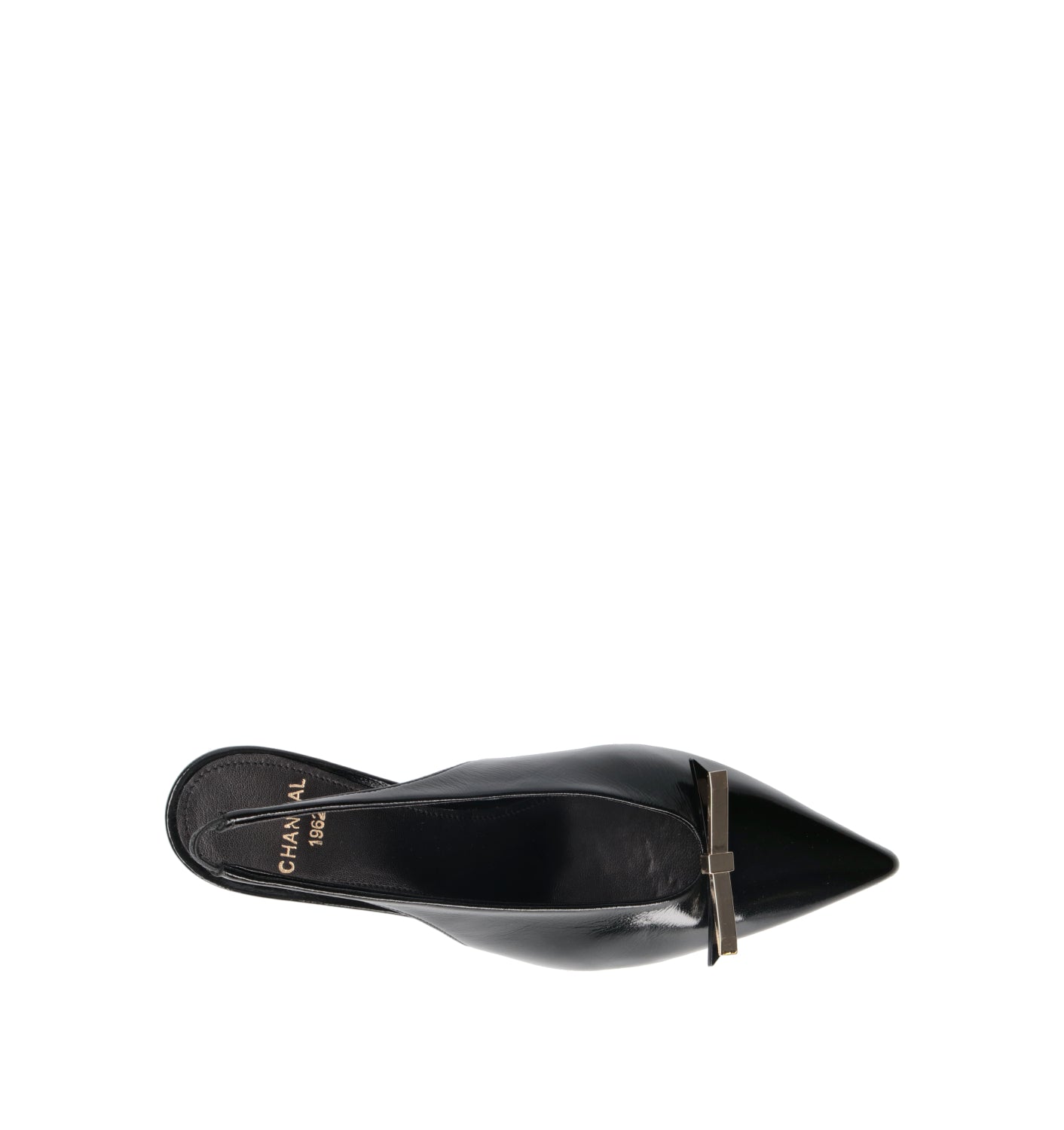 CHANTAL 1962 Slingback donna nera in pelle