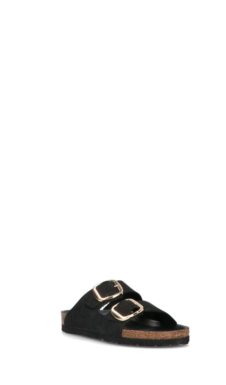 JANE KLAIN Ciabatta donna nera in nabuk