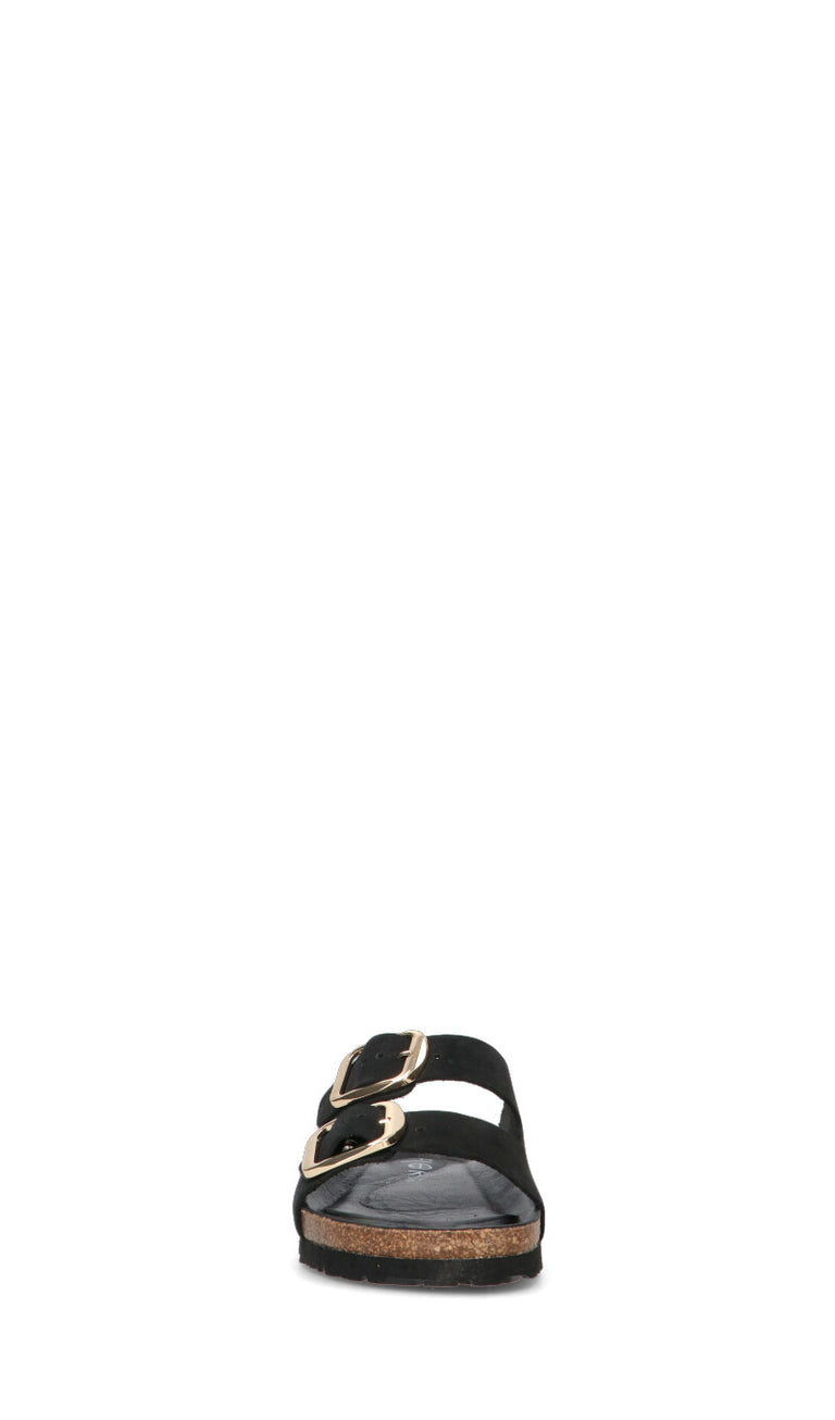 JANE KLAIN Ciabatta donna nera in nabuk