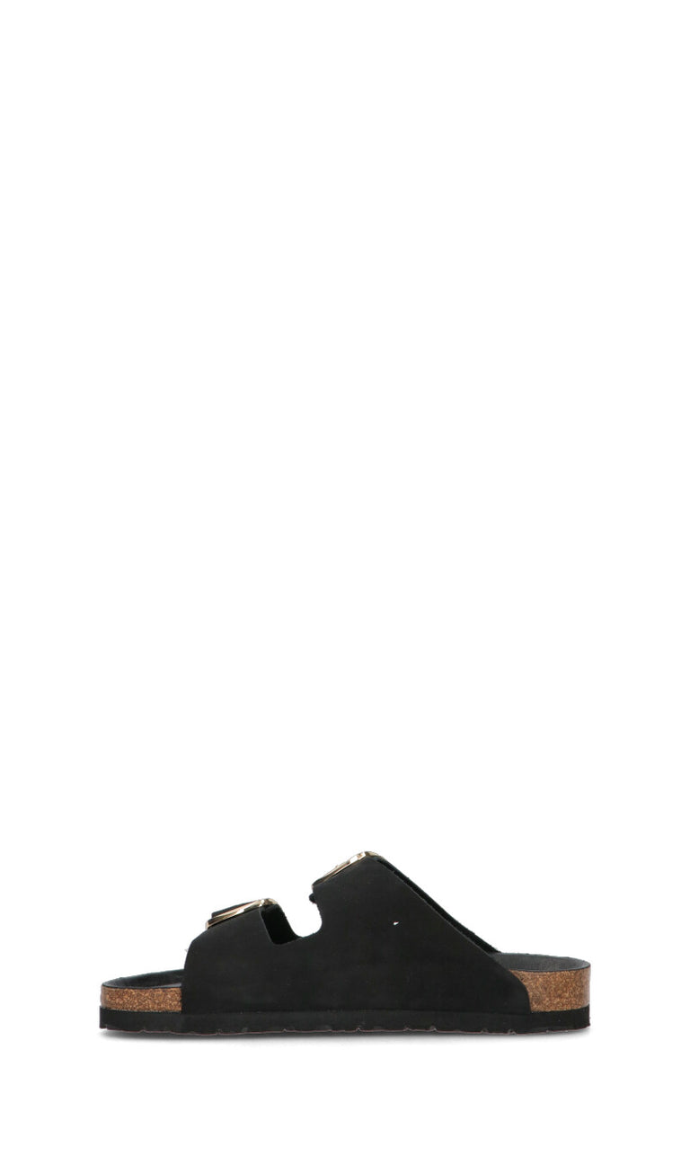 JANE KLAIN Ciabatta donna nera in nabuk