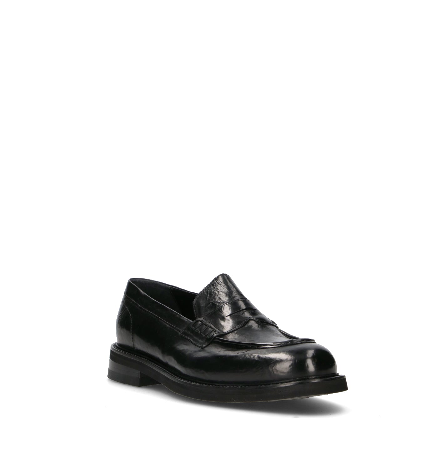 DUCANERO Mocassino uomo nero in pelle