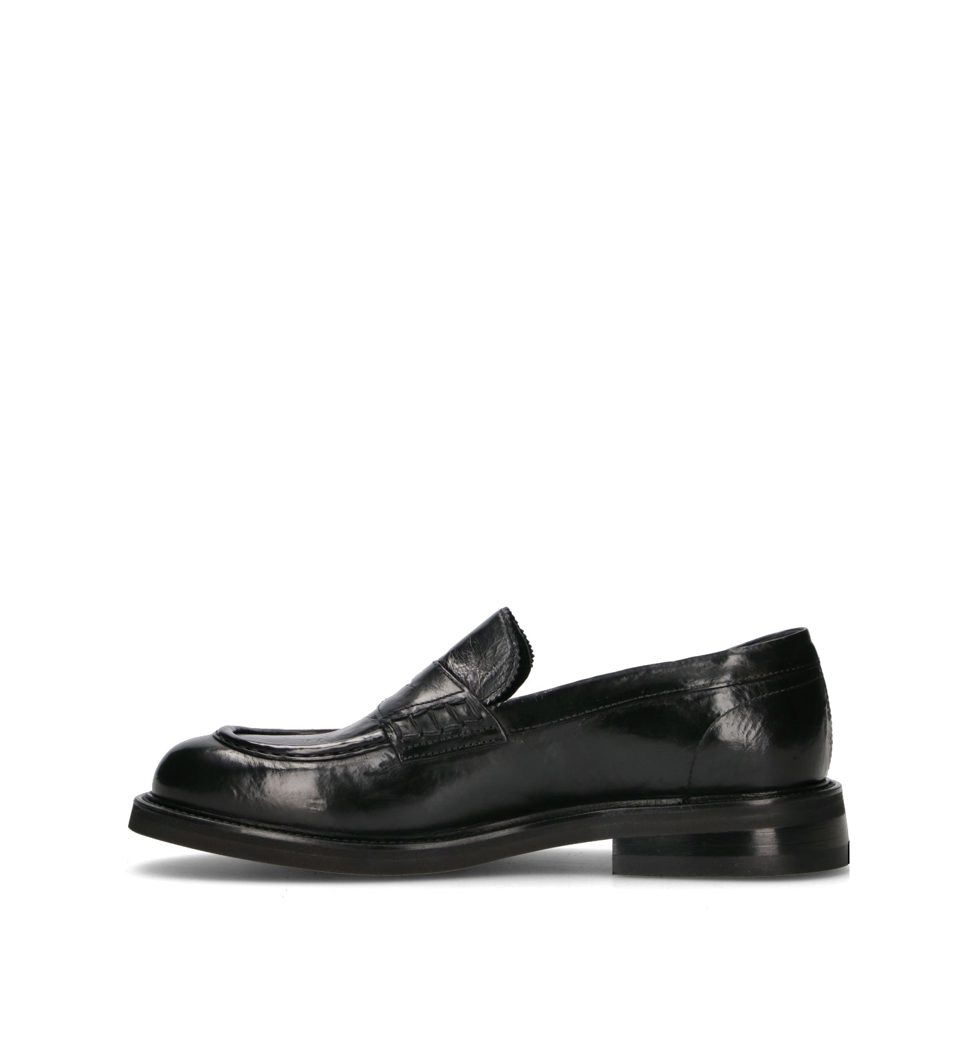 DUCANERO Mocassino uomo nero in pelle