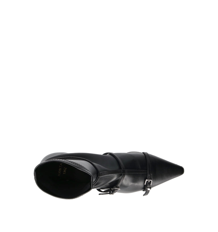 CHANTAL 1962 Tronchetto donna nero in pelle