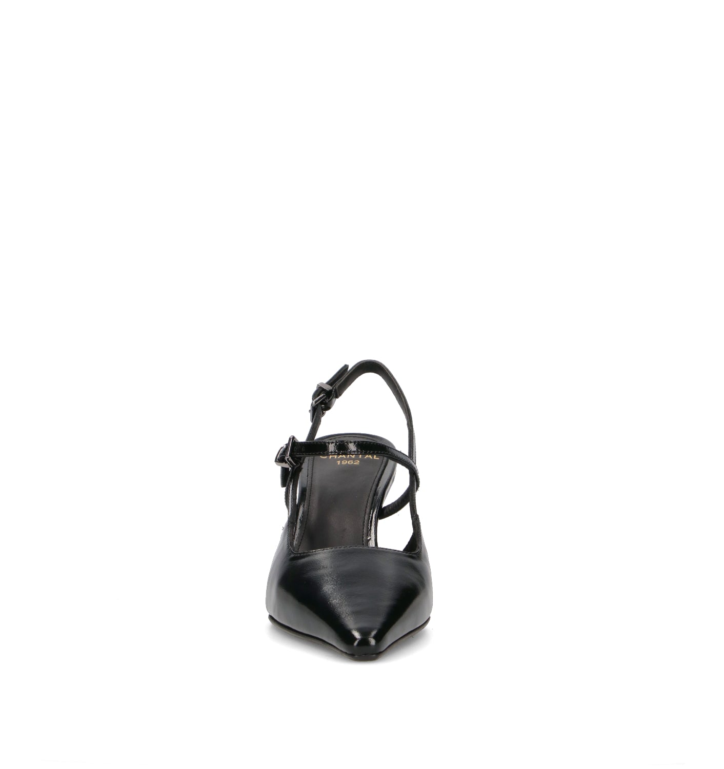 CHANTAL 1962 Slingback donna nera in pelle