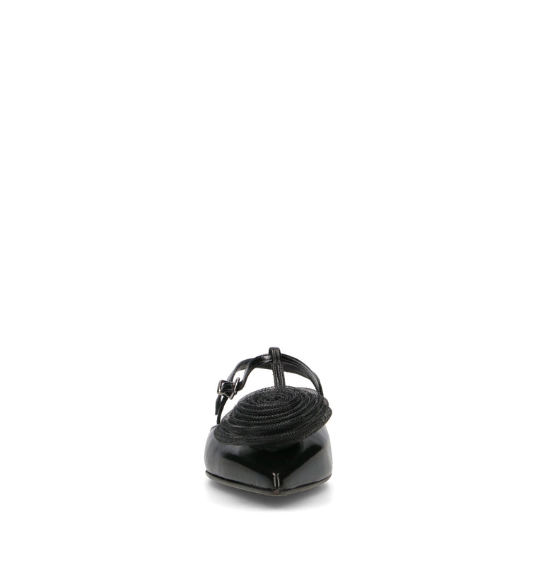CHANTAL 1962 Slingback donna nera in pelle