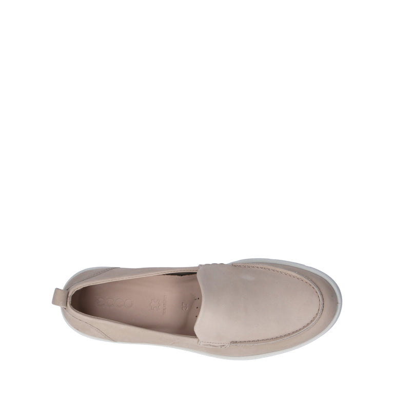 ECCO Mocassino donna beige in nabuk