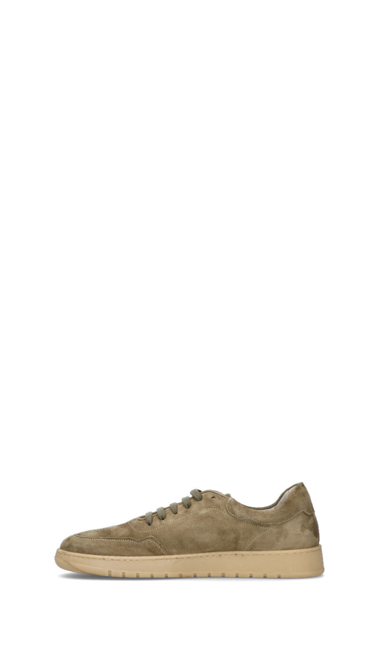 ANTICO MASTRO Sneaker uomo verde militare in suede