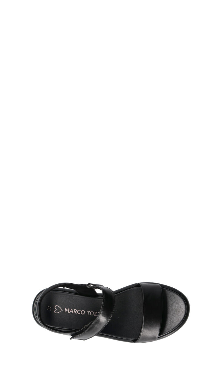 MARCO TOZZI Sandalo donna nero in pelle