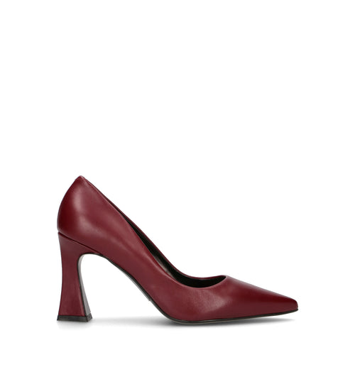 ALBANO Décolleté donna bordeaux in pelle
