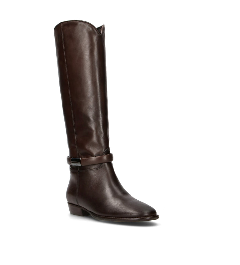 CHANTAL 1962 Stivale donna caffè in pelle