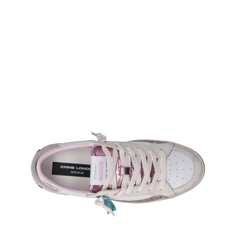 CRIME Sneaker donna bianca