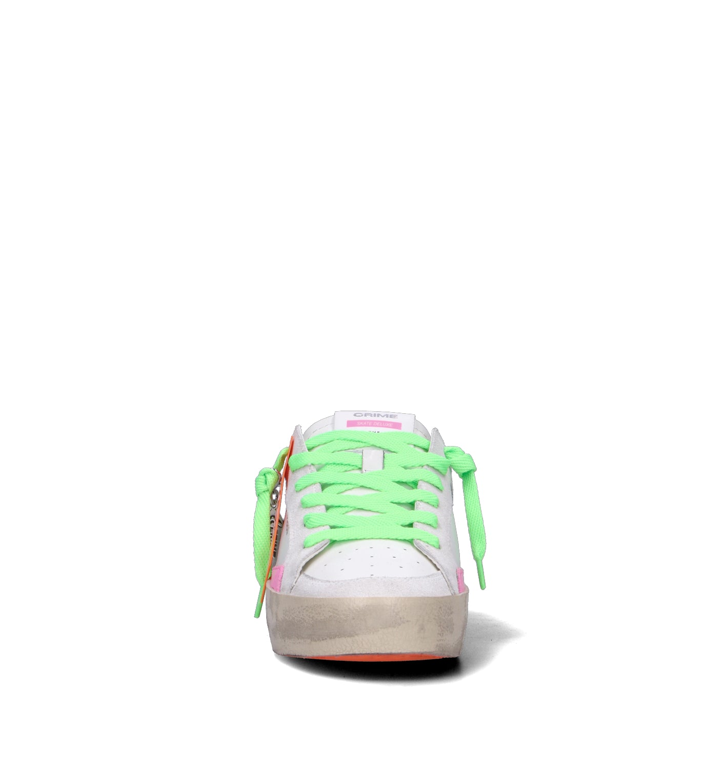 CRIME Sneaker donna bianca in pelle