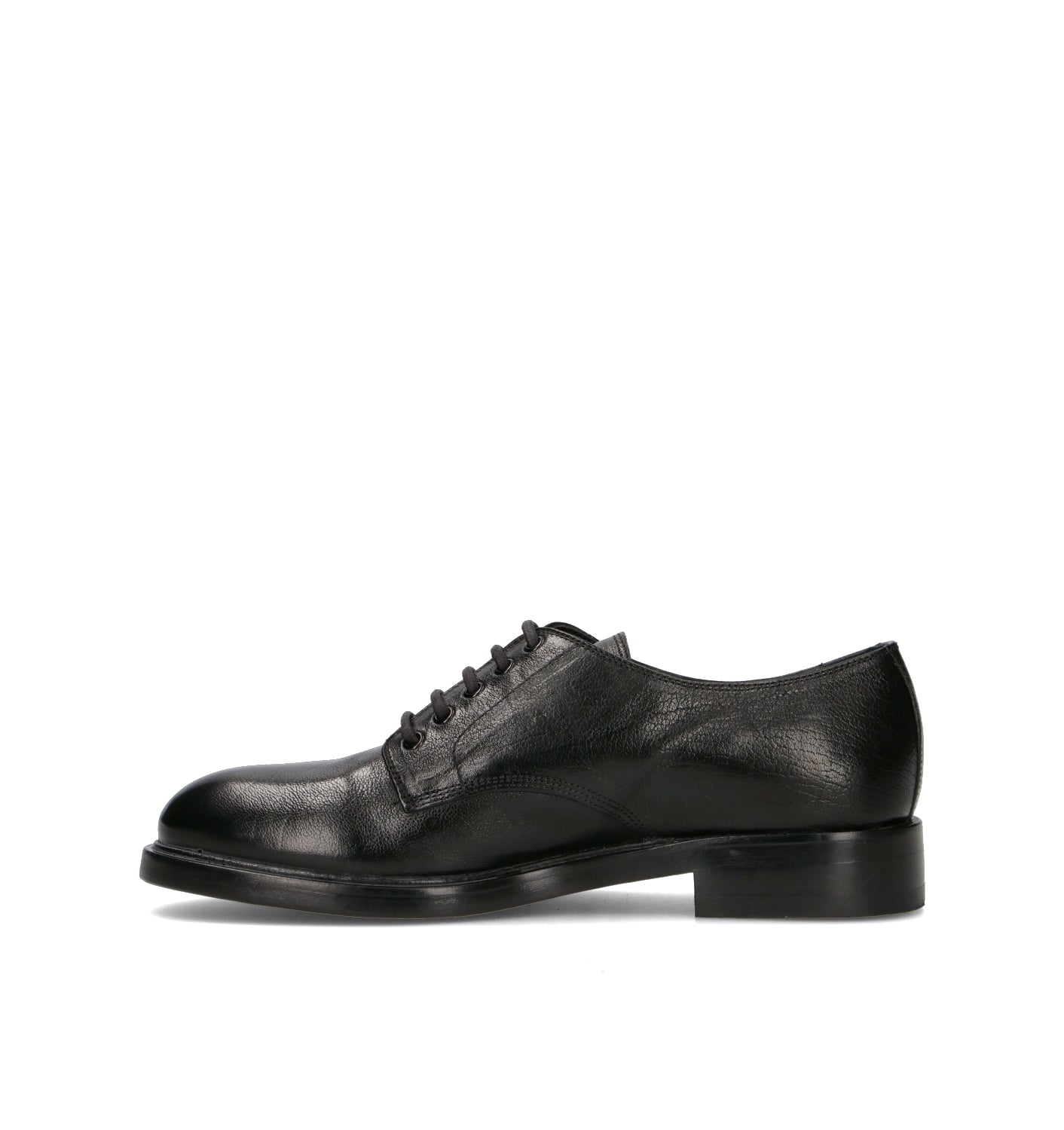 DUCANERO Stringata uomo nero in pelle