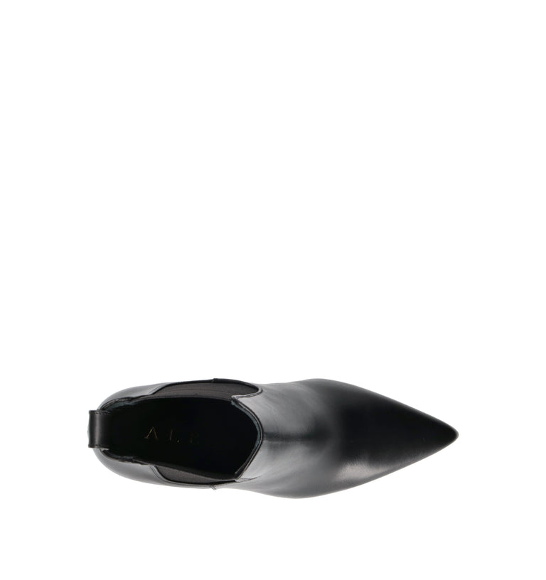 ALBANO Tronchetto donna nero in pelle