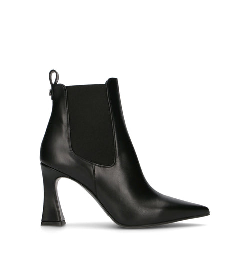ALBANO Tronchetto donna nero in pelle