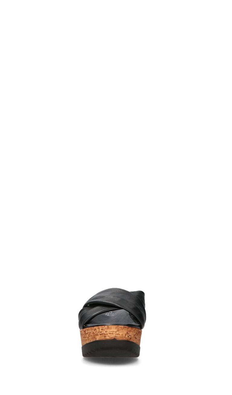 MIDELETTE Ciabatta donna nera in pelle
