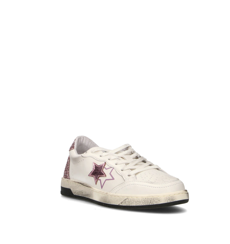 2 STAR Sneaker donna bianca