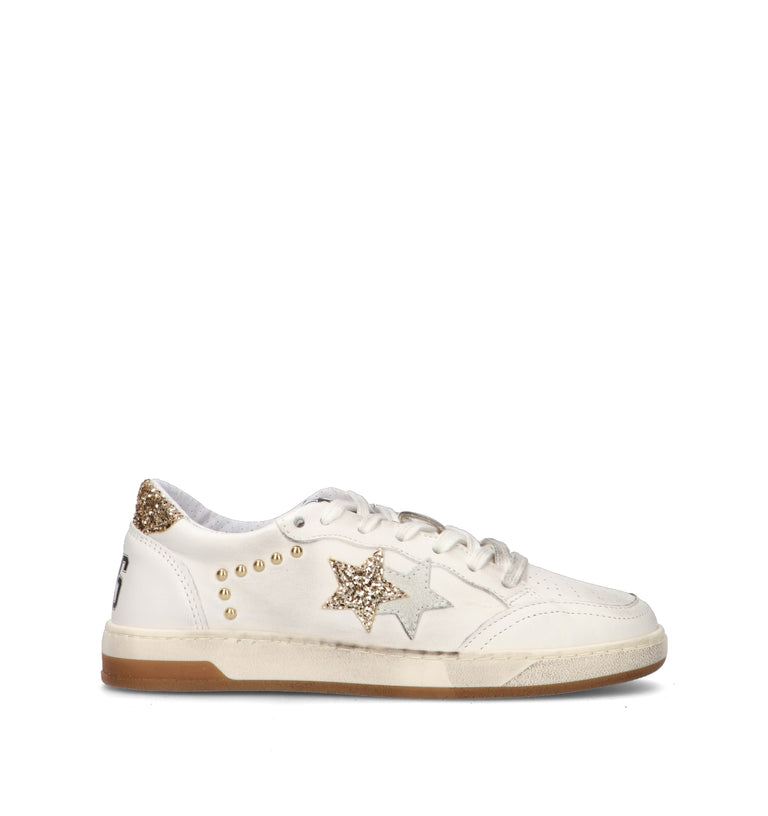 2 STAR Sneaker donna bianca