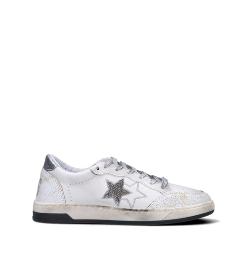 2 STAR Sneaker donna bianca