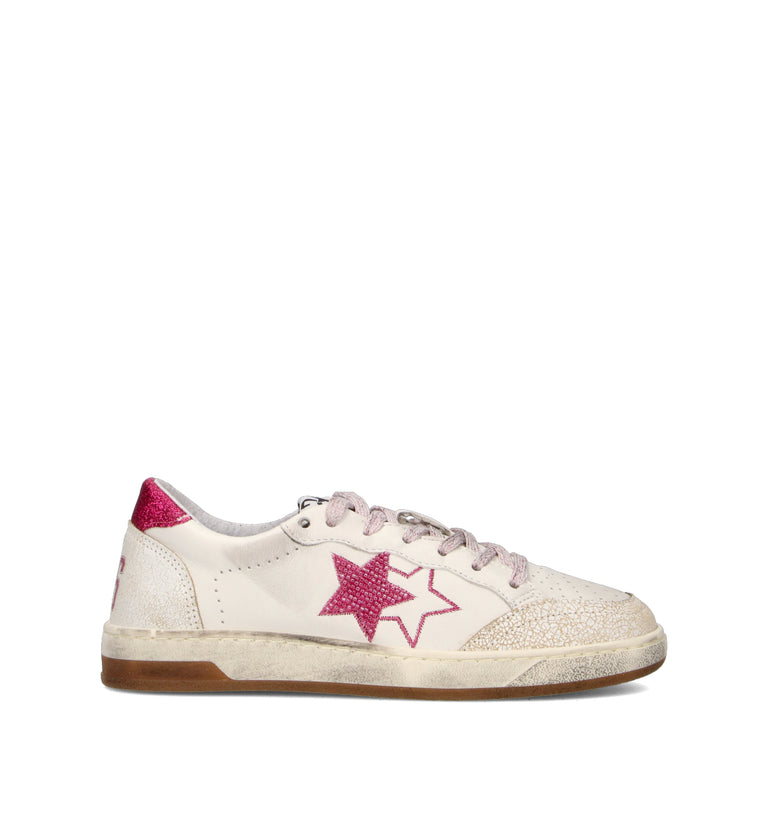 2 STAR Sneaker donna bianca