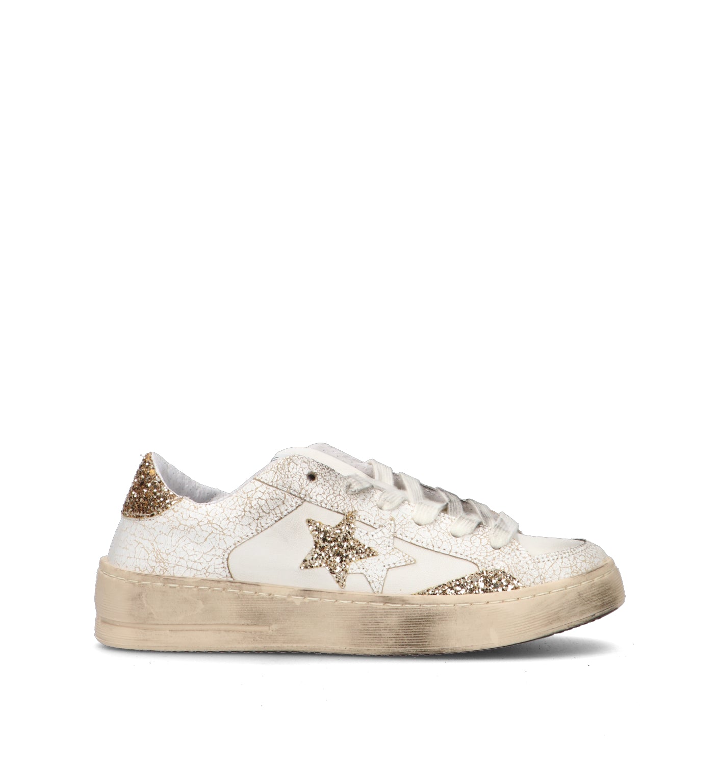 2 STAR Sneaker donna bianca