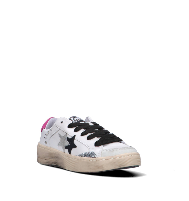 2 STAR Sneaker donna bianca