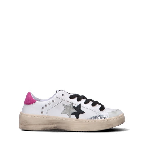 2 STAR Sneaker donna bianca