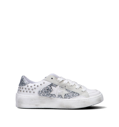 2 STAR Sneaker donna bianca/argento