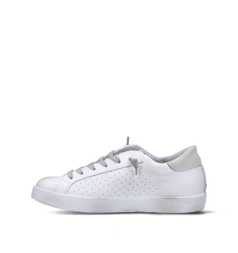 2 STAR Sneaker donna bianca in pelle