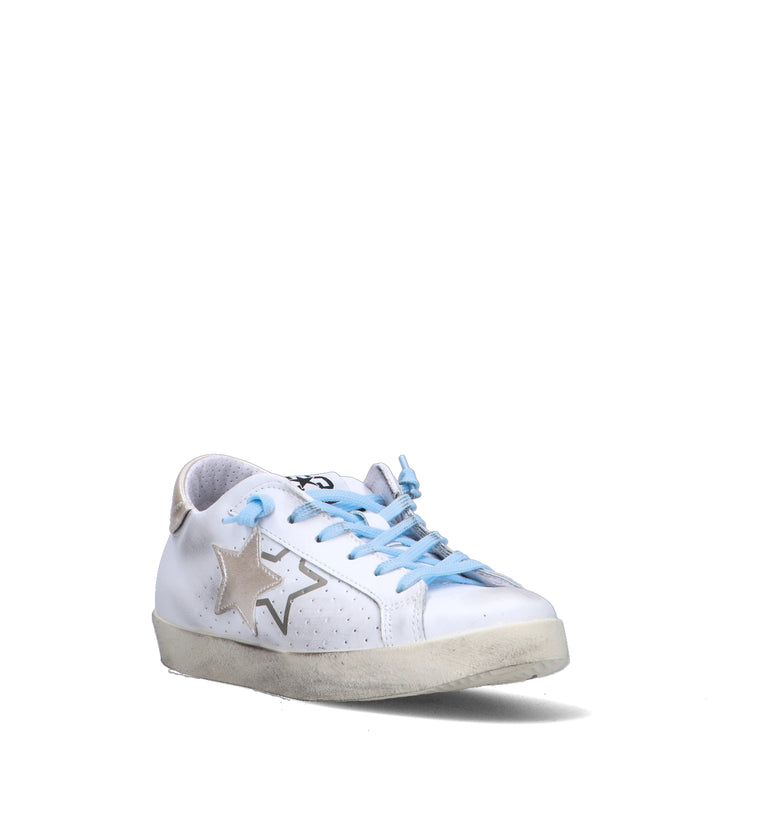 2 STAR Sneaker donna bianca