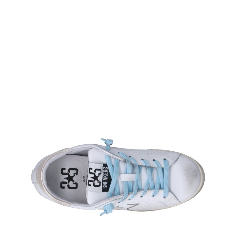 2 STAR Sneaker donna bianca