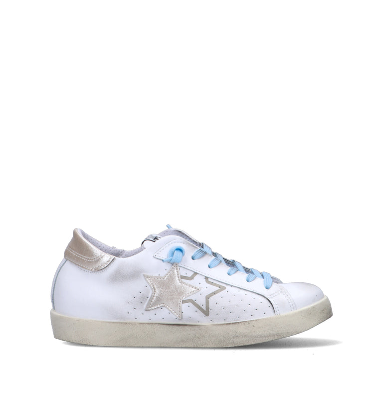 2 STAR Sneaker donna bianca